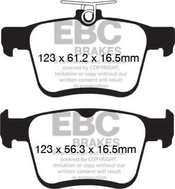 EBC Brakes DP52153NDX - Kit de plaquettes de frein, frein à disque cwaw.fr