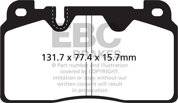 EBC Brakes DP22168 - Kit de plaquettes de frein, frein à disque cwaw.fr