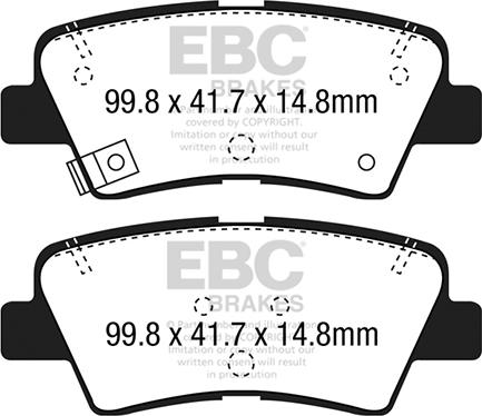 EBC Brakes DP22188 - Kit de plaquettes de frein, frein à disque cwaw.fr