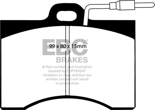 EBC Brakes DP221 - Kit de plaquettes de frein, frein à disque cwaw.fr