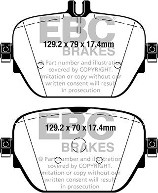 EBC Brakes DP22314 - Kit de plaquettes de frein, frein à disque cwaw.fr