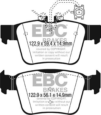 EBC Brakes DPX2315 - Kit de plaquettes de frein, frein à disque cwaw.fr