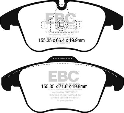 EBC Brakes DP22252 - Kit de plaquettes de frein, frein à disque cwaw.fr