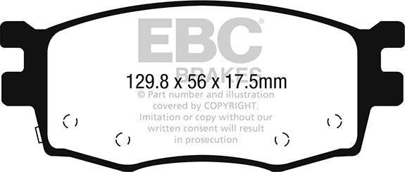 EBC Brakes DP22282 - Kit de plaquettes de frein, frein à disque cwaw.fr