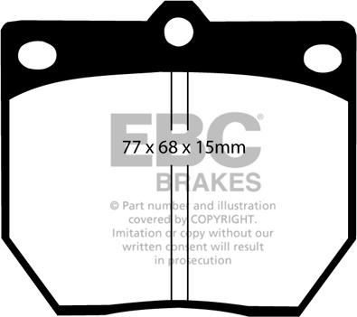 EBC Brakes DP273 - Kit de plaquettes de frein, frein à disque cwaw.fr