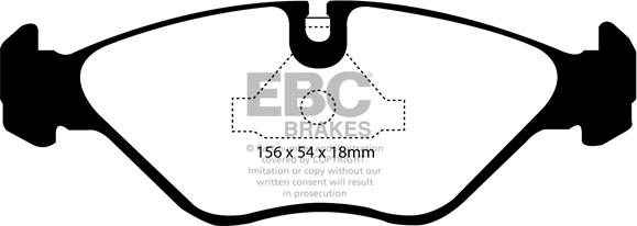 EBC Brakes DP2751 - Kit de plaquettes de frein, frein à disque cwaw.fr