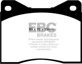 EBC Brakes DP4753/2R - Kit de plaquettes de frein, frein à disque cwaw.fr