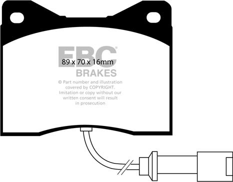 EBC Brakes DP3753C - Kit de plaquettes de frein, frein à disque cwaw.fr