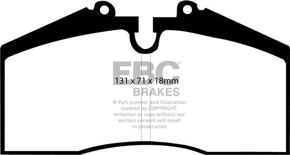 EBC Brakes DP2767 - Kit de plaquettes de frein, frein à disque cwaw.fr