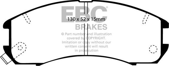 EBC Brakes DP2705 - Kit de plaquettes de frein, frein à disque cwaw.fr