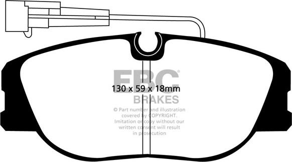 EBC Brakes DP733 - Kit de plaquettes de frein, frein à disque cwaw.fr