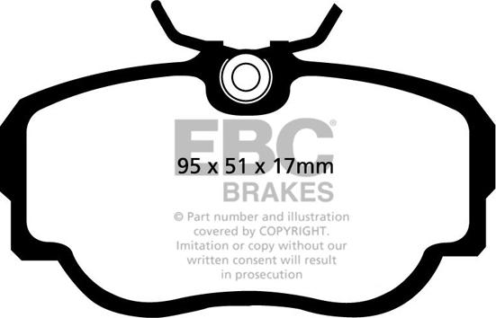 EBC Brakes DP2779 - Kit de plaquettes de frein, frein à disque cwaw.fr