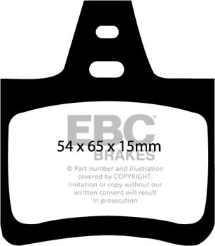 EBC Brakes DP795 - Kit de plaquettes de frein, frein à disque cwaw.fr