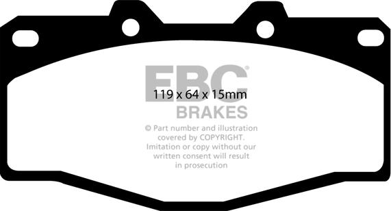 EBC Brakes DP797 - Kit de plaquettes de frein, frein à disque cwaw.fr