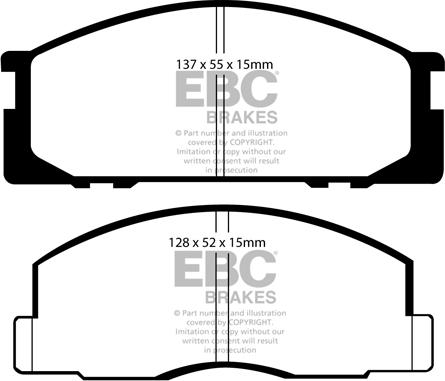 EBC Brakes DP743 - Kit de plaquettes de frein, frein à disque cwaw.fr