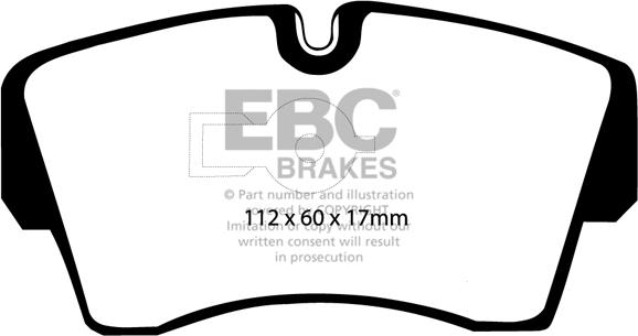 EBC Brakes DP754 - Kit de plaquettes de frein, frein à disque cwaw.fr