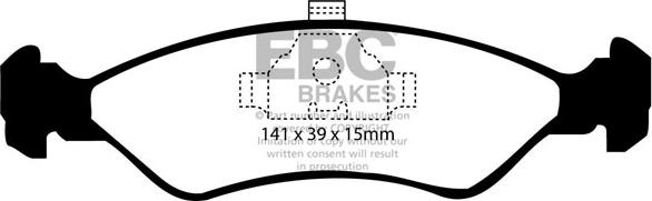 EBC Brakes DP766 - Kit de plaquettes de frein, frein à disque cwaw.fr