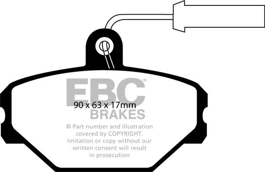 EBC Brakes DP718 - Kit de plaquettes de frein, frein à disque cwaw.fr