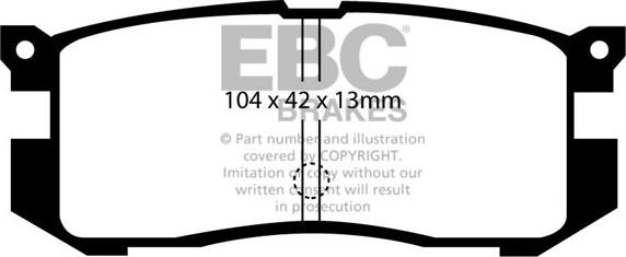 EBC Brakes DP739 - Kit de plaquettes de frein, frein à disque cwaw.fr