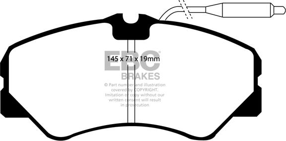 EBC Brakes DP735 - Kit de plaquettes de frein, frein à disque cwaw.fr