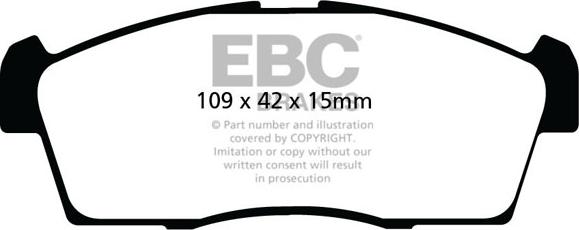 EBC Brakes DPX2042 - Kit de plaquettes de frein, frein à disque cwaw.fr