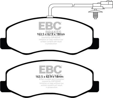 EBC Brakes DPX2085 - Kit de plaquettes de frein, frein à disque cwaw.fr