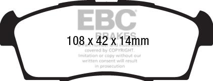 EBC Brakes DPX2184 - Kit de plaquettes de frein, frein à disque cwaw.fr