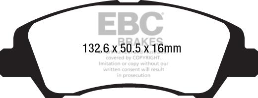 EBC Brakes DPX2218 - Kit de plaquettes de frein, frein à disque cwaw.fr