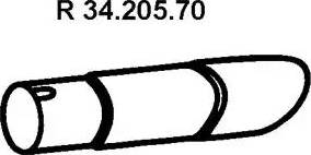 Eberspächer 34.205.70 - Tuyau d'échappement cwaw.fr