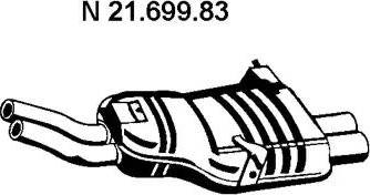 Eberspächer 21.699.83 - Silencieux arrière cwaw.fr