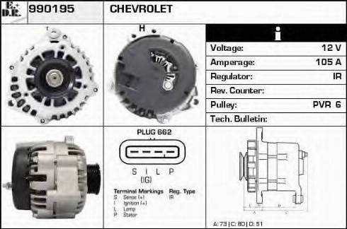 EDR 990195 - Alternateur cwaw.fr