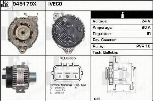 EDR 945170X - Alternateur cwaw.fr