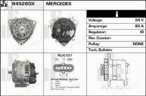 EDR 945280X - Alternateur cwaw.fr