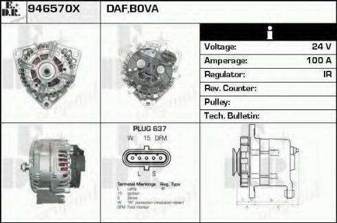 EDR 946570X - Alternateur cwaw.fr