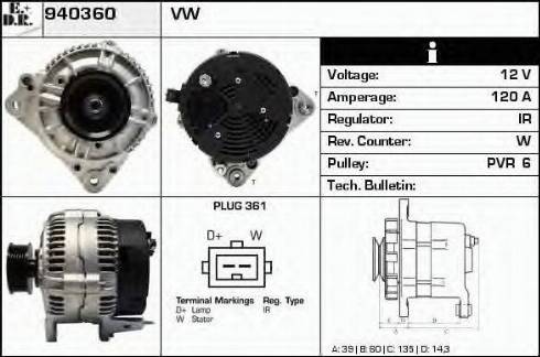 EDR 940360 - Alternateur cwaw.fr