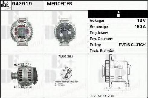 EDR 943910 - Alternateur cwaw.fr