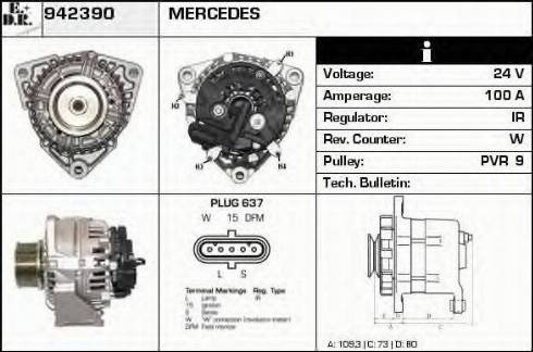 EDR 942390 - Alternateur cwaw.fr