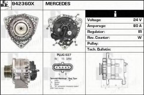 EDR 942360X - Alternateur cwaw.fr