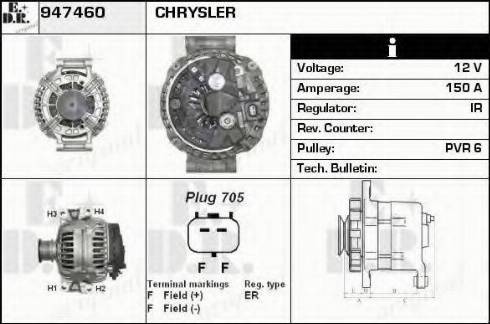 EDR 947460 - Alternateur cwaw.fr