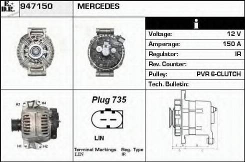 EDR 947150 - Alternateur cwaw.fr