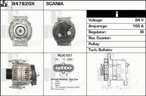 EDR 947820X - Alternateur cwaw.fr