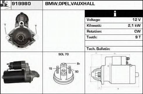 EDR 919980 - Démarreur cwaw.fr