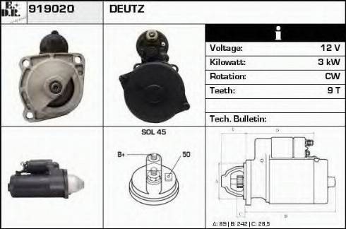 EDR 919020 - Démarreur cwaw.fr