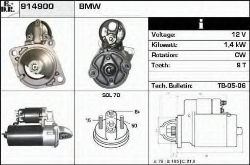 EDR 914900 - Démarreur cwaw.fr