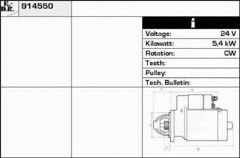 EDR 914550 - Démarreur cwaw.fr