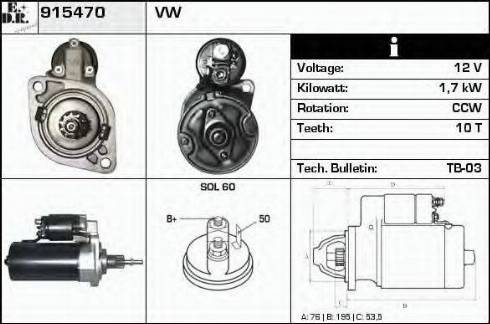 EDR 915470 - Démarreur cwaw.fr