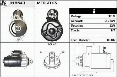 EDR 915540 - Démarreur cwaw.fr