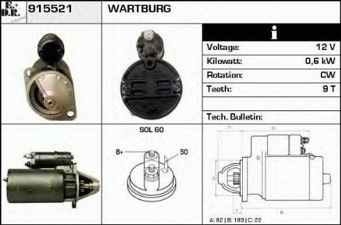 EDR 915521 - Démarreur cwaw.fr