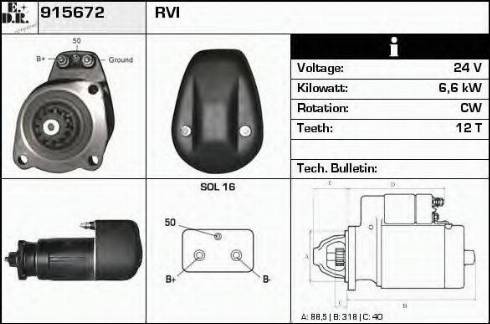 EDR 915672 - Démarreur cwaw.fr