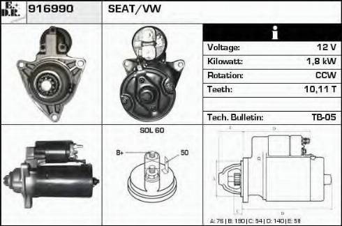 EDR 916990 - Démarreur cwaw.fr